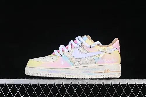 All categories Nk Air Force 1 Air Force series Nk Air Force 1 Low Air Force low-top Nike Air Force 1'07 Low "Mist Island Starlight" Hand-painted graffiti Wuyu Starlight Air Force One low-top casual sneakers FJ7740-120